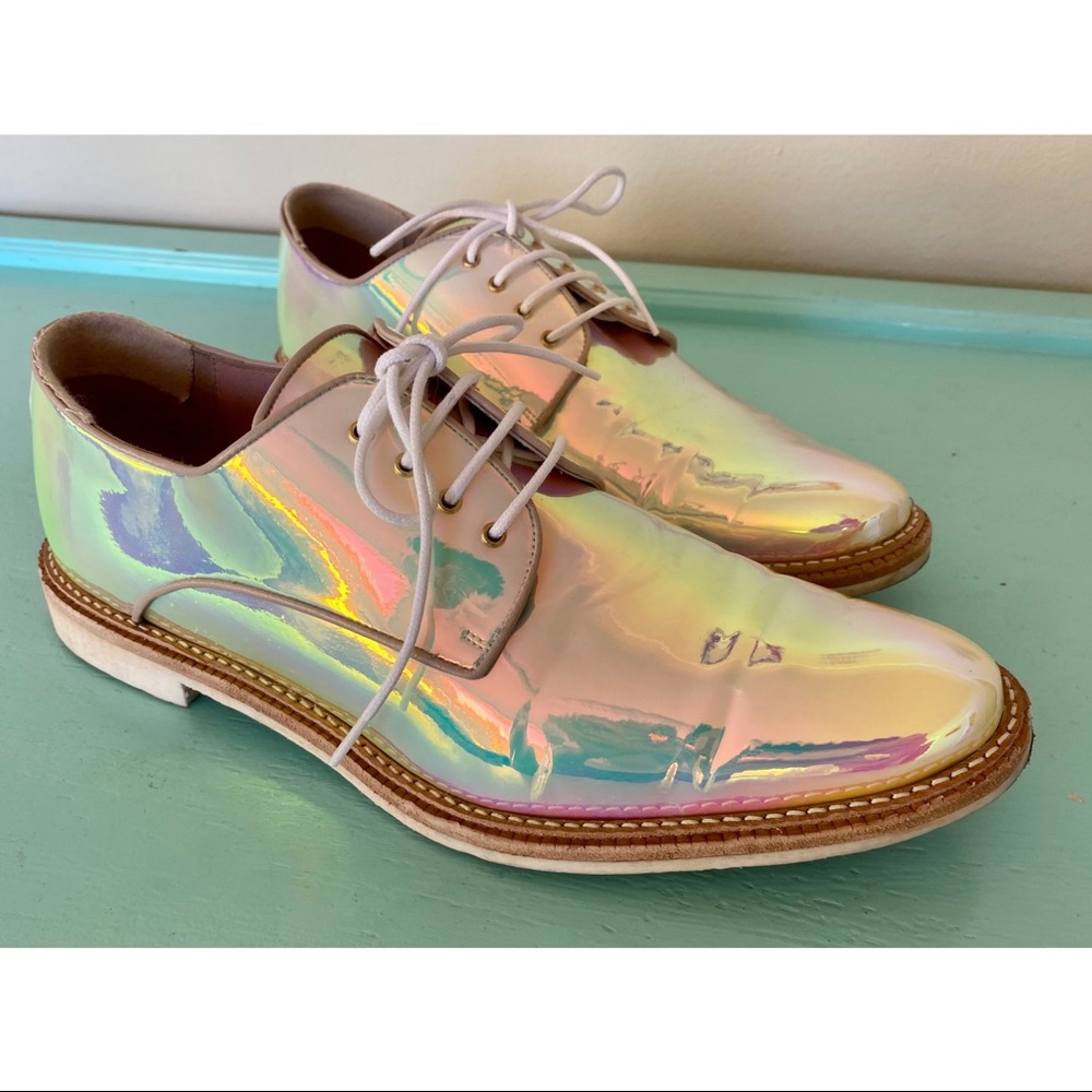 Miista Iridescent Rainbow Oxfords